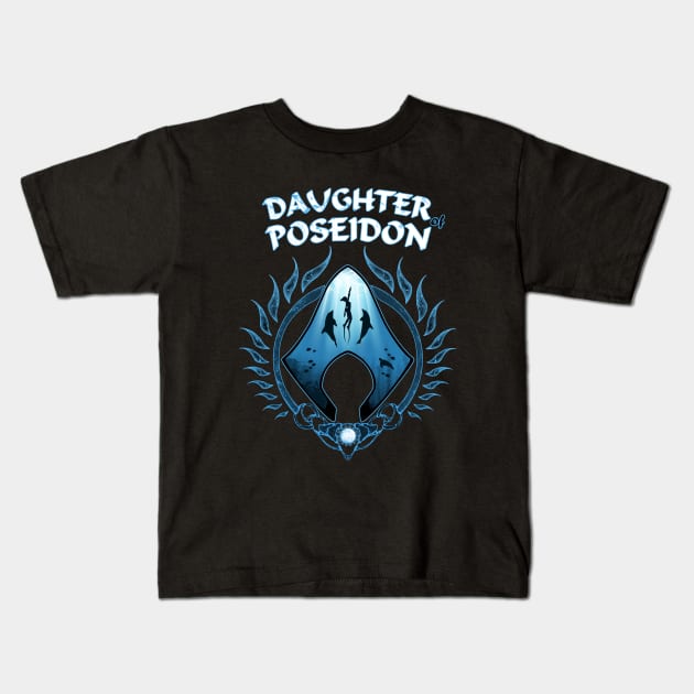 Daughter of Poseidon Kids T-Shirt by NicGrayTees